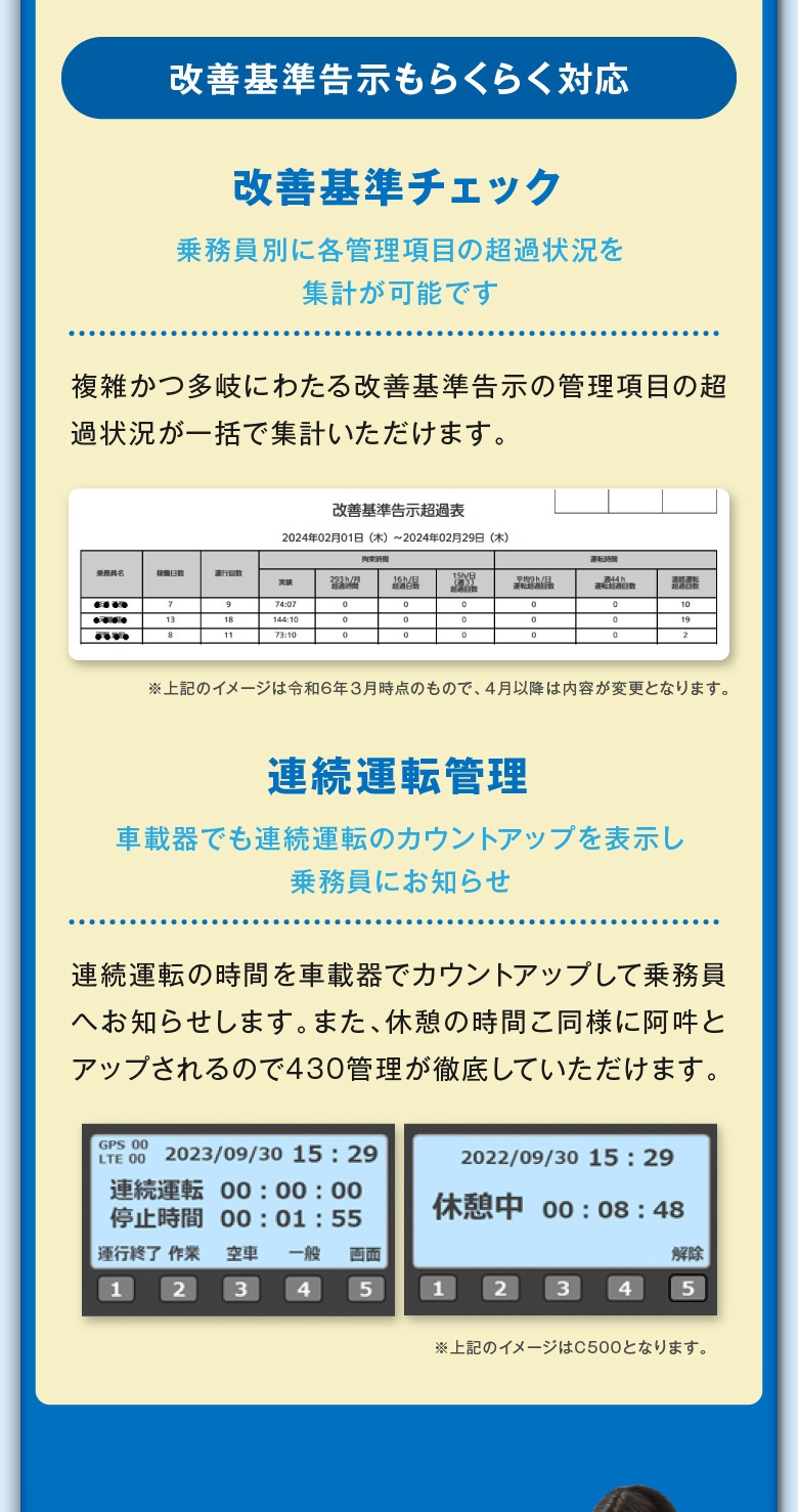 改善基準告示もらくらく対応